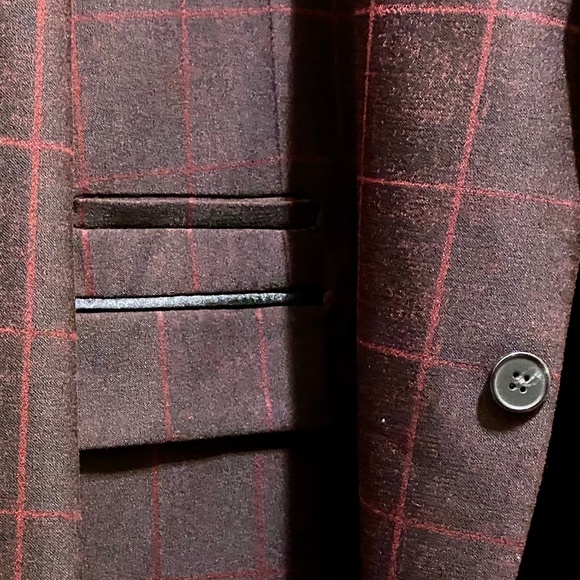 NEW INC International Concepts Men's Blazer Red Check 3XLT Big and Tall - Picture 8 of 15